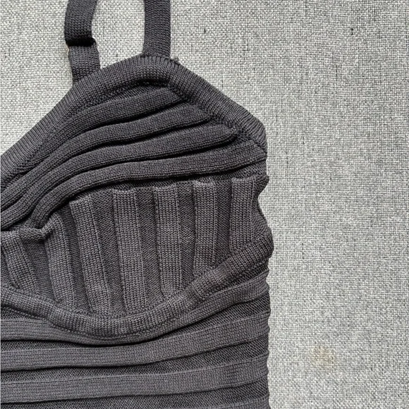 Glassons Black Bandage Crop Top - Picture 4 of 7